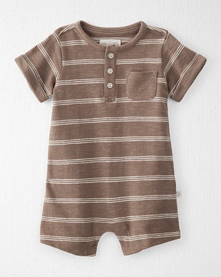 Baby Organic Cotton Romper Stripes