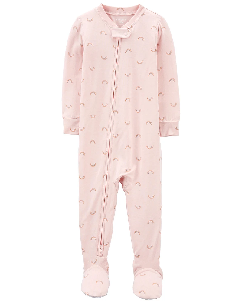 Toddler Girl 1-Piece PurelySoft Footie Pyjamas