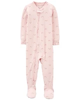 Toddler Girl 1-Piece PurelySoft Footie Pyjamas
