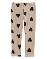 Toddler Heart Cozy Fleece Leggings