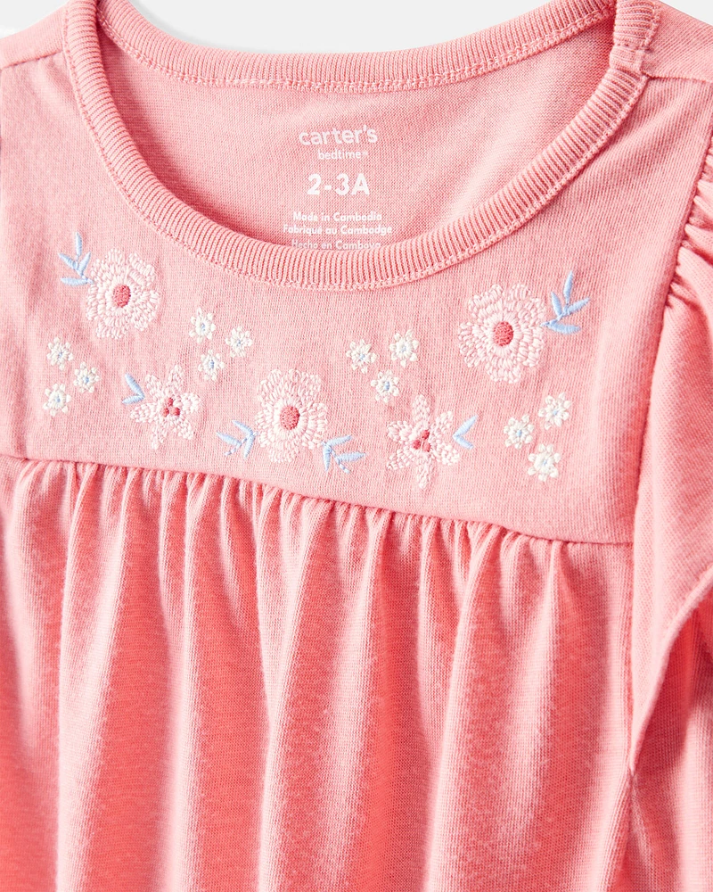 Kid 2-Pack Floral Bunnies Nightgowns