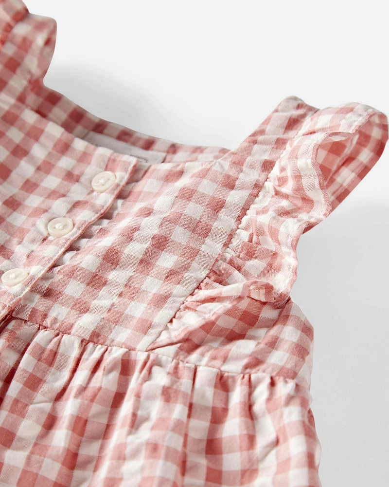 Baby Gingham Top Made With Organic Cotton