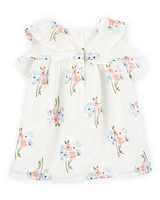 Baby Floral Dress - Ivory