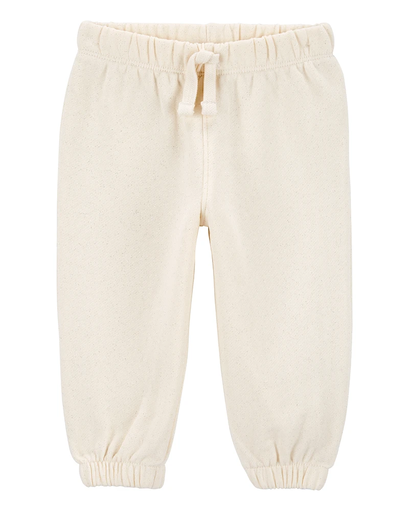 Baby Glitter Pull-On Fleece Joggers