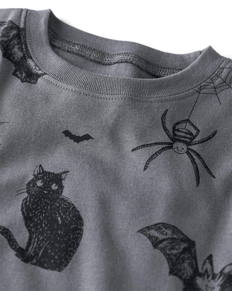 Toddler Organic Cotton Pyjamas Spooky Shadows Print