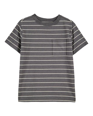 Kid Striped Short-Sleeve Pocket Tee