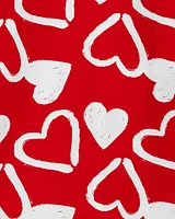 Adult 2-Piece Valentine's Day Hearts 100% Snug Fit Cotton Pyjamas