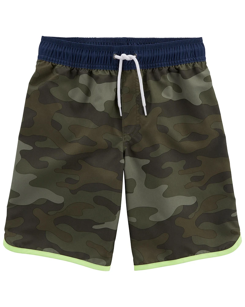 Camo Swim Trunks