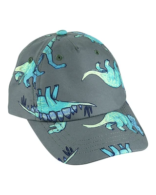 Toddler Dinosaur Swim Cap - Green