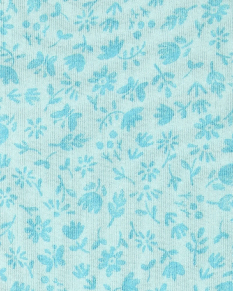 Kid Butterfly Print Snug Fit Cotton 4-Piece Pyjamas