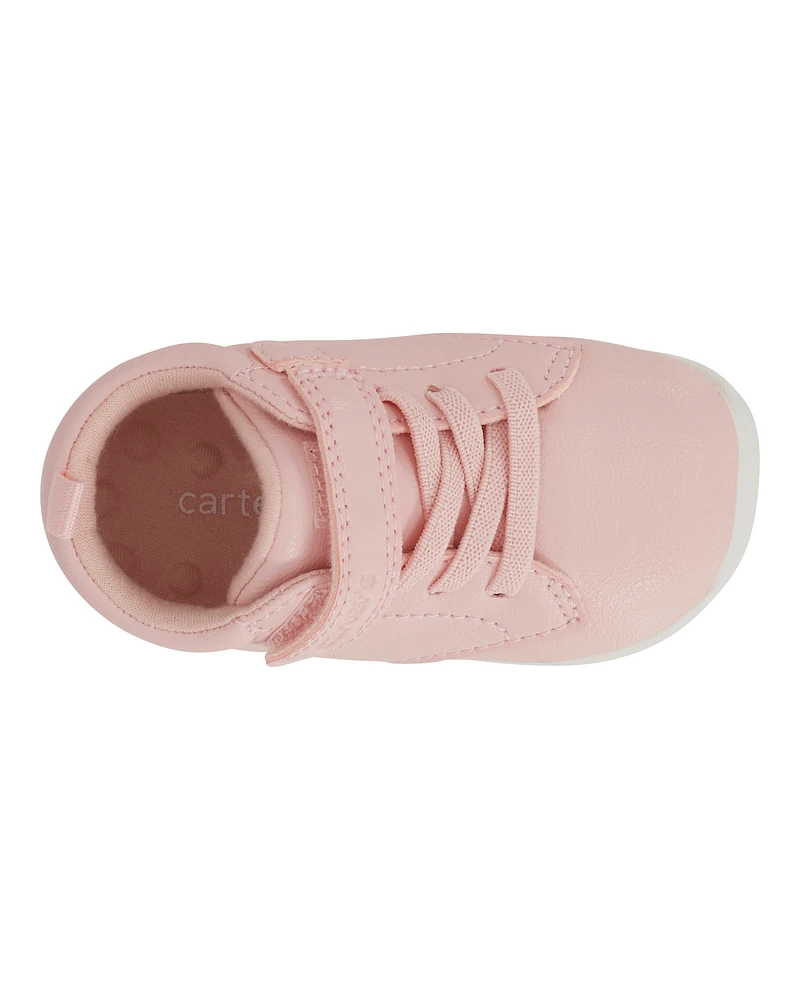 Every Step® First Walker High-Top Sneakers - Pink