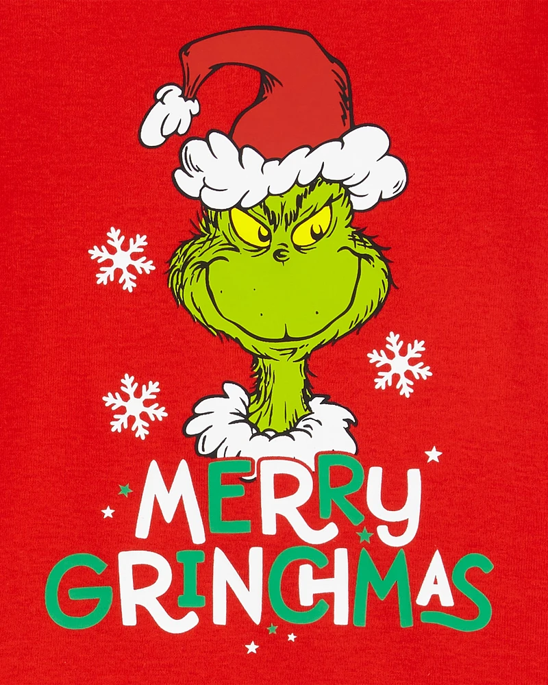 Toddler 2-Piece Christmas Grinch Cotton & Fleece Pyjamas