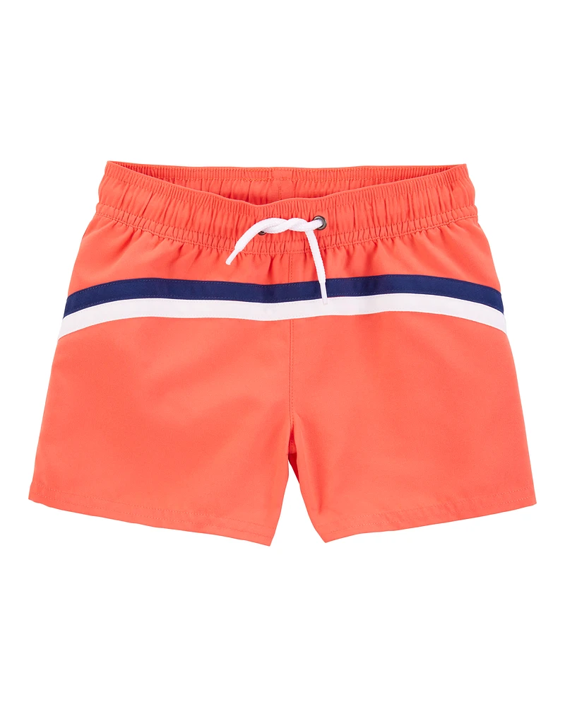 Toddler Striped Swim Trunks