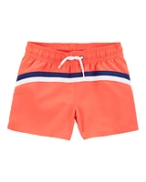 Toddler Striped Swim Trunks