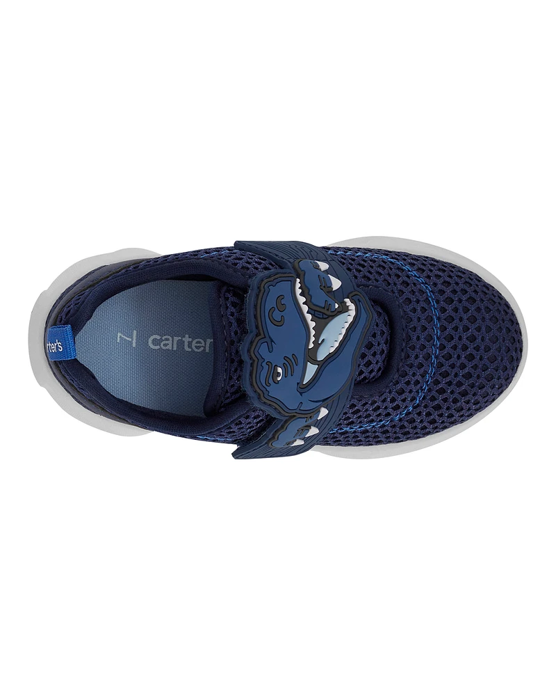 Toddler Dinosaur Light-Up Athletic Sneakers - Navy