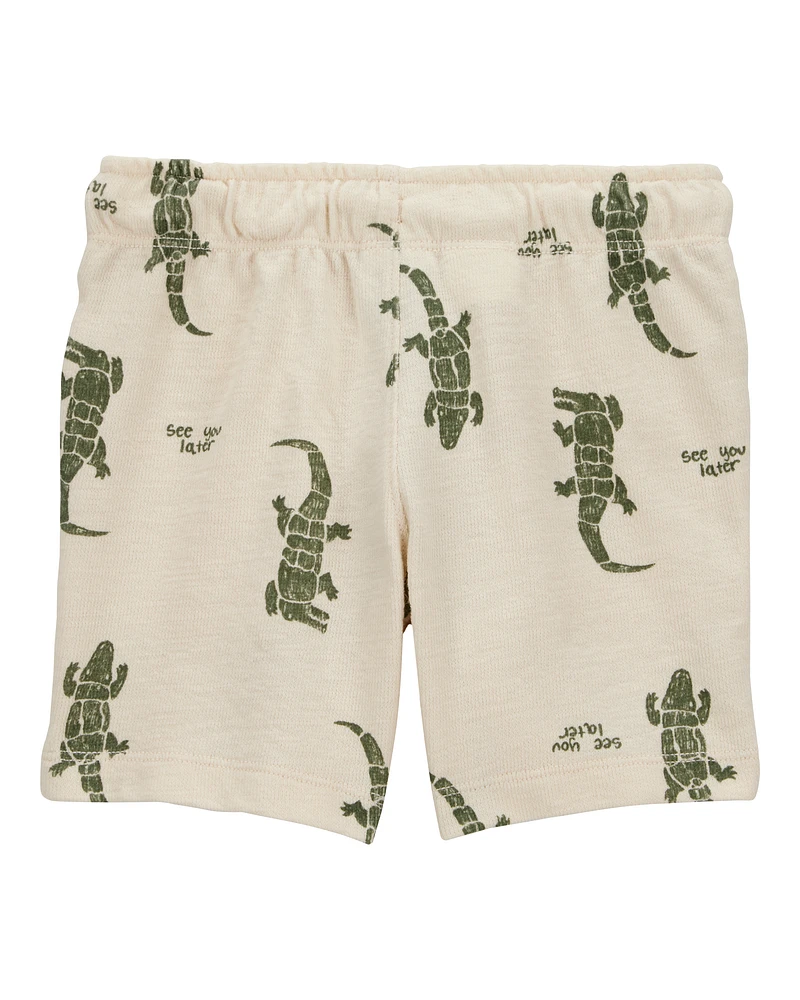 Toddler Alligator Pull-On Shorts