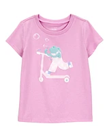 Toddler Scooter Frog Graphic Tee