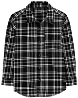 Kid Plaid Button-Down Shirt