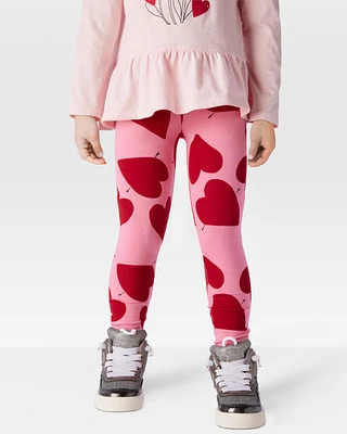 Toddler Valentine's Day Heart Leggings