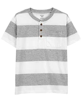 Striped Jersey Henley