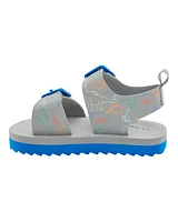 Toddler Strappy Casual Sandals - Grey/Blue