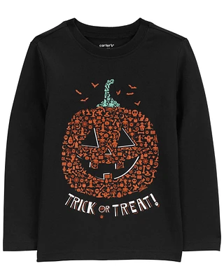 Toddler Halloween Pumpkin Graphic Tee