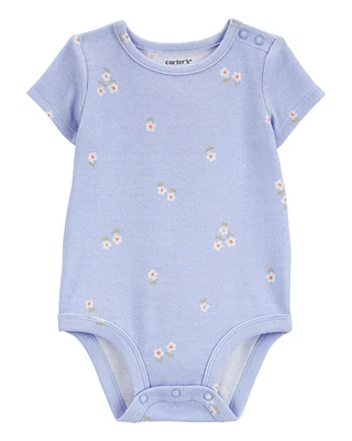 Baby Floral Short-Sleeve Bodysuit