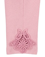 Toddler Lace Detail Ribbed Leggings