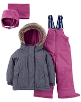 Toddler 2-Piece Snowsuit With Bonus Hat And Neck Warmer