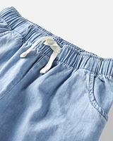 Kid Organic Cotton Chambray Pants