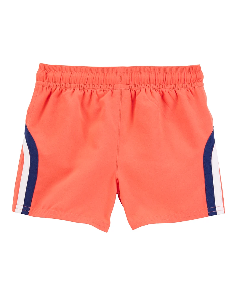 Toddler Striped Swim Trunks