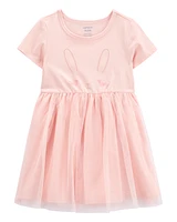 Toddler Bunny Tutu Dress - Pink