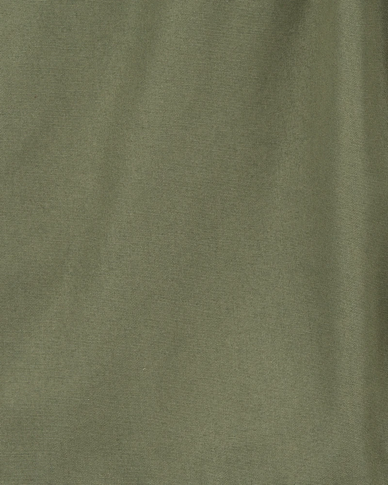 Toddler Pull-On Poplin Shorts - Olive