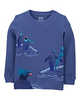 Toddler Penguin Thermal Graphic Tee