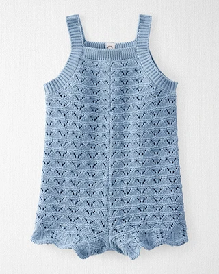 Baby Organic Cotton Pointelle Romper