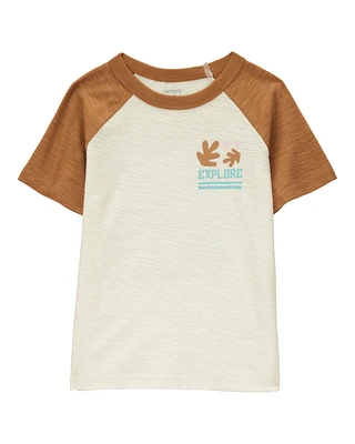 Toddler Cotton Short-Sleeve Tee - Brown