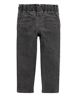 Baby Pull-On Denim Pant - Black