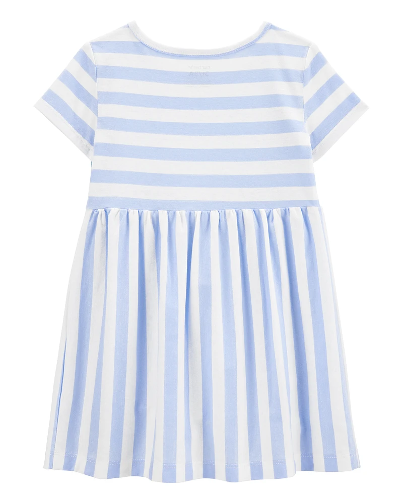 Toddler Striped Short-Sleeve Dress