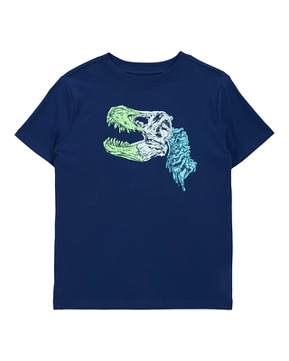 Kid Dinosaur Short-Sleeve Graphic Tee - Navy