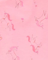 Toddler Unicorn Print Loose Fit 2-Piece Pyjamas - Pink