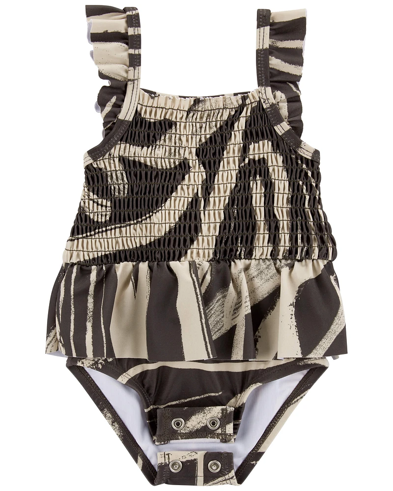 2-Pack Zebra 1-Piece Swimsuit & Cover-Up Set