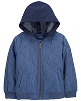 Kid Quilted Fleece Lined Jacket