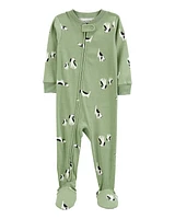 Toddler 1-Piece Dog 100% Snug Fit Cotton Footie Pyjamas