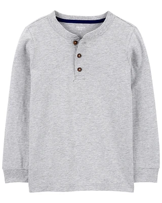 Kid Long-Sleeve Henley Tee