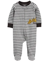 Baby Construction 2-Way Zip Cotton Blend Sleeper