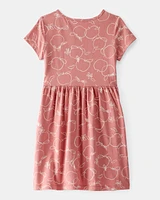 Kid Apple Print Dress