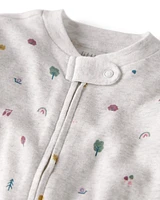 Baby Organic Cotton Sleep & Play Pyjamas Icon Town Print