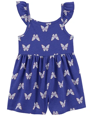 Butterfly Cotton Romper