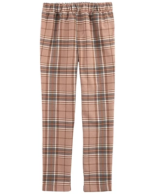 Kid Plaid Rayon Pants