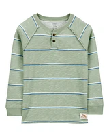 Kid Striped Henley Tee